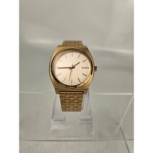 Nixon Minimal Time Teller Watch Rose Gold 100M Stainless Steel *Runs*